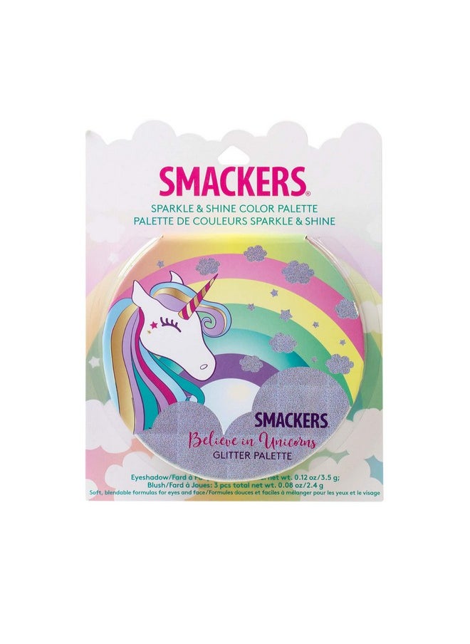 Lip Smacker Sparkle & Shine Eyeshadow Makeup Palette, Unicorn Palette | Christmas Make Up Collection | Holiday Present | Gift for Girls