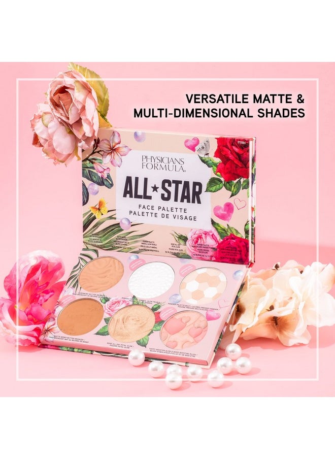 Physicians Formula All-Star Face Palette, Velvety-Smooth Buildable & Blendable Formulas,Versatile Matte and Multidimensional Shades, Cruelty-Free & Vegan
