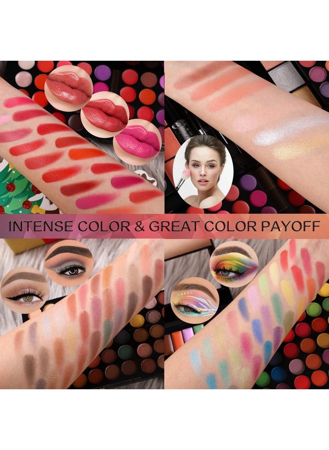 Professional All in One Makeup Kit for Women Full Kit,186 Colors Make Up Palette Valentine's Day Gift Set, Including Eyeshadow,Lip Gloss,Concealer,Highlighter,Contour,Brow Powder,Mascara,Blush & Brush