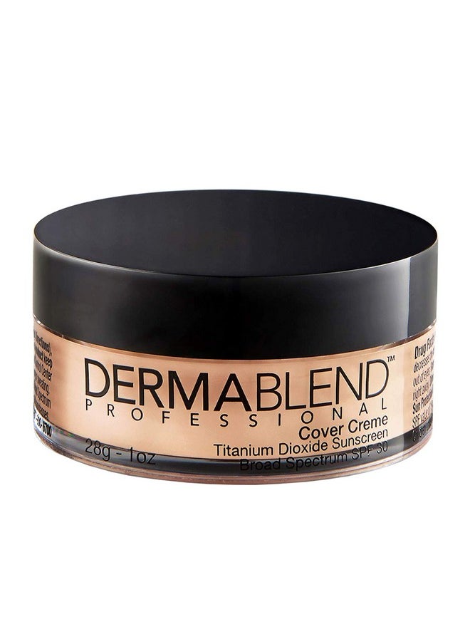 Dermablend Cover Creme High Coverage Foundation with SPF 30, 25N Natural Beige, 1 Oz.