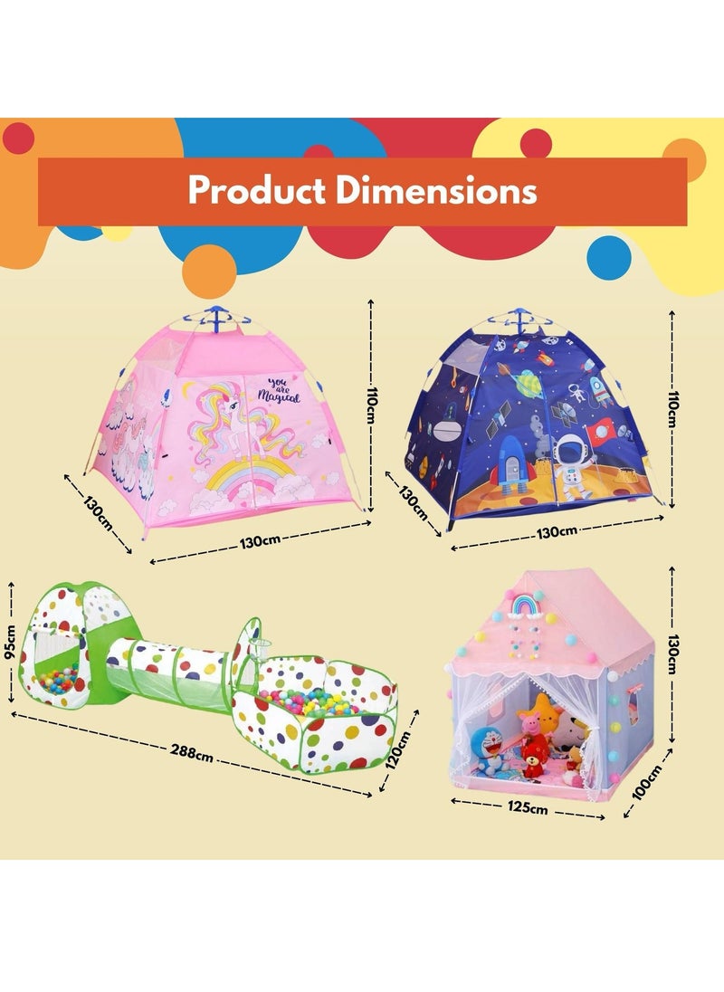 Home Smart Kids Tents for Kids Playing and Sleeping Birthday Party Decoration Play House Tent  For Boys And Girls Indoor and Outdoor Tent (House Tent)