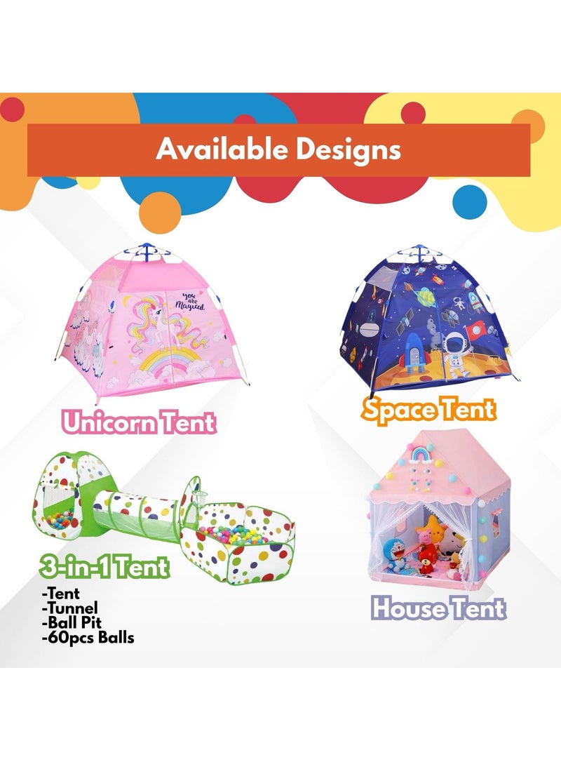Home Smart Kids Tents for Kids Playing and Sleeping Birthday Party Decoration Play House Tent  For Boys And Girls Indoor and Outdoor Tent (House Tent)