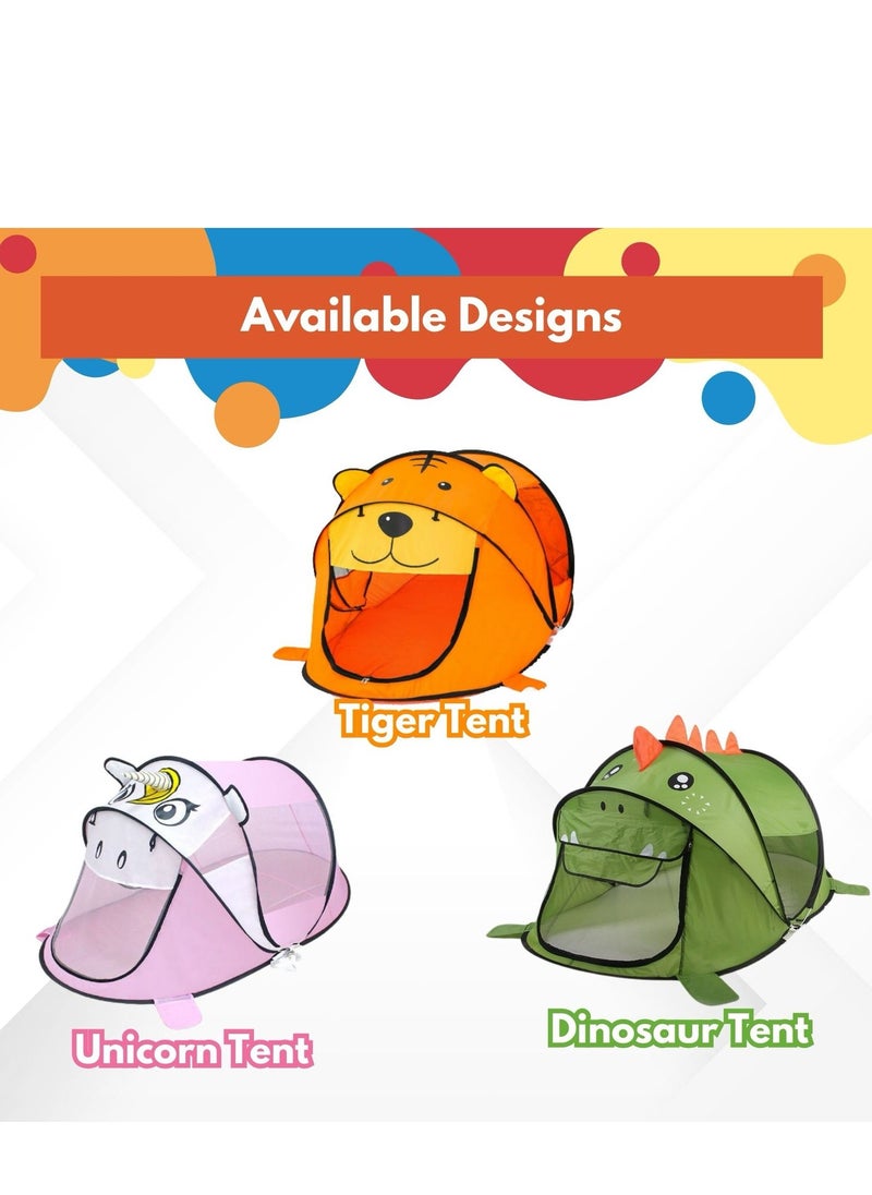 Home Smart Kids Tents for Kids Playing and Sleeping Birthday Party Decoration Play House Tent  For Boys And Girls Indoor and Outdoor Tent (Dinosaur Tent)
