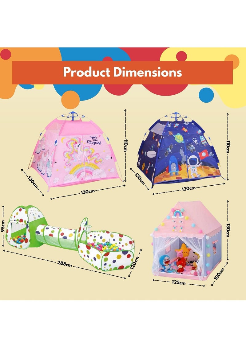 Home Smart Kids Tents for Kids Playing and Sleeping Birthday Party Decoration Play House Tent  For Boys And Girls Indoor and Outdoor Tent (Space Tent)