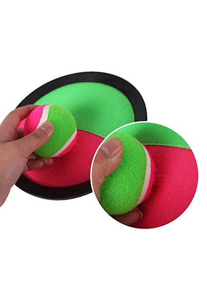 YMCtoys Kids Toys Toss and Catch Ball Set with 4 Paddles 2 Balls Outdoor Games for Kids Beach Pool Yard Games Toys for 3-12 Years Old Boys Girls Kids Adults Family