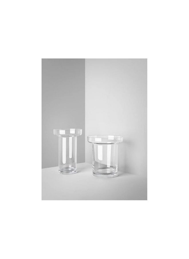 Kosta Boda Limelight Crystal Rose Vase,Silver