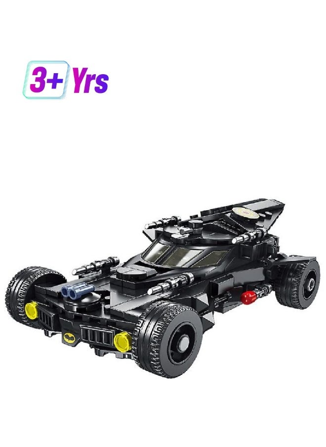 Black Batmobile Assembled Building Blocks, Children Educational Toy Gift