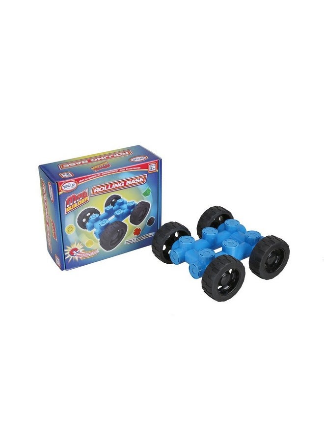 POPULAR PLAYTHINGS Mag Builder Rolling Base, Magnetic Toy Play Set