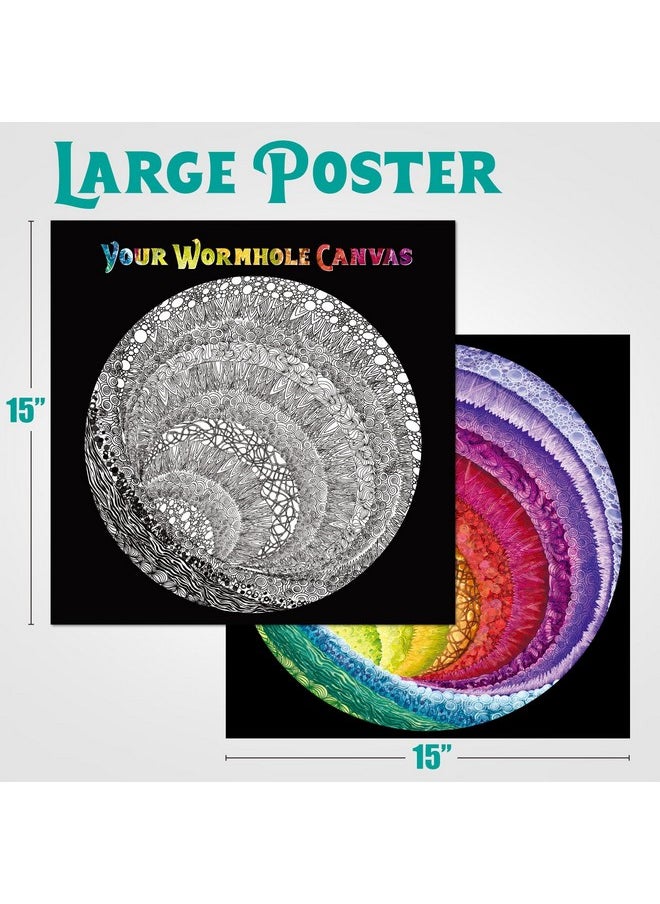 Antelope - 1000 Piece Rainbow Puzzle for Adults, Hue Wormhole Jigsaw Puzzles 1000 Pieces,1000 Piece Round Puzzles, Wormhole Puzzles, High Resolution, Matte Finish, Smooth Edging, No Dust, 3D Puzzle