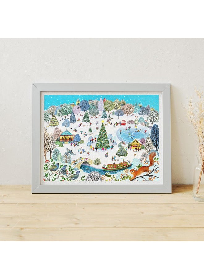 Pintoo Jigsaw Puzzles 1200 Piece for Adults - Lucy Grossmith - Winter Park Beautiful Plastic Puzzle for Home Decor Zero Dust Easy Storage [H3394]