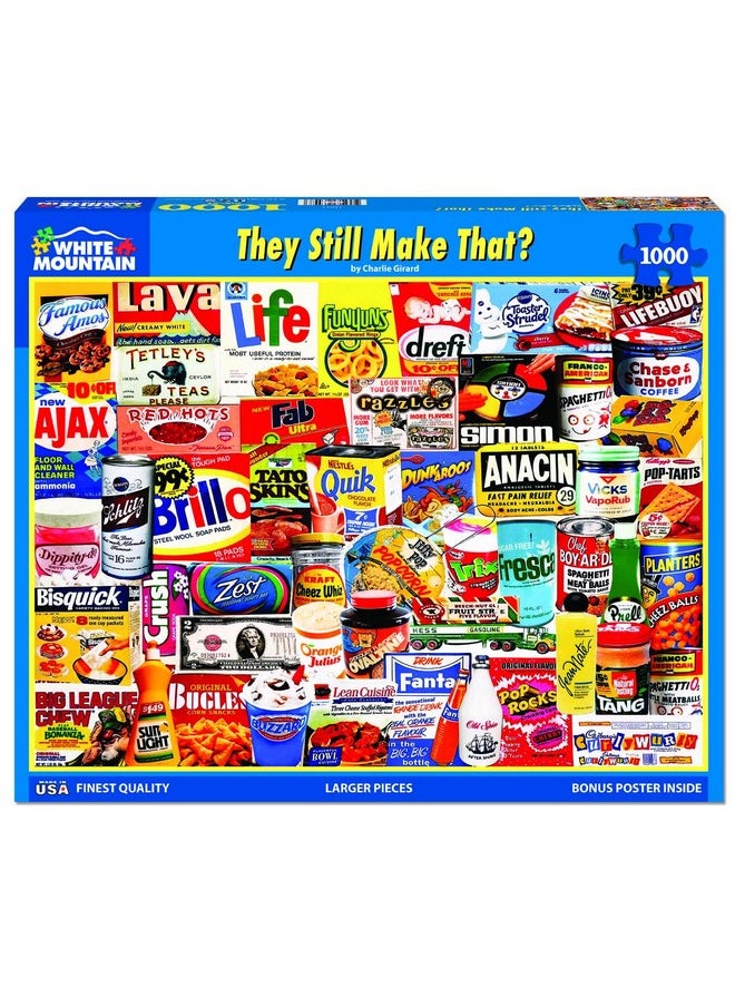 White Mountain Puzzles - They Still Make That? - 1000 Piece Jigsaw Puzzle for Adults & Kids - Fun Family Activity - 24