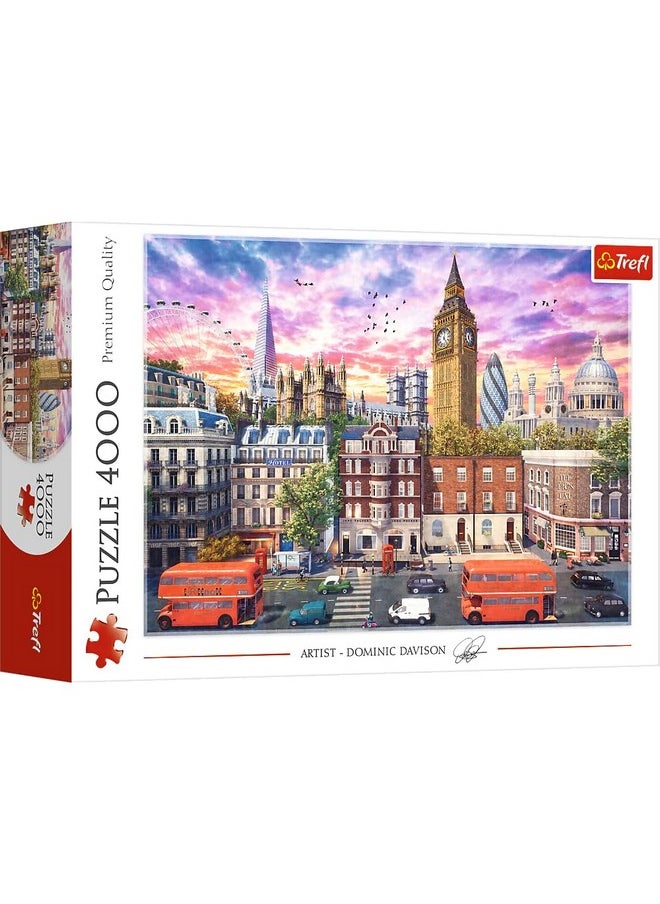 Trefl Walking Around London 4000 Piece Jigsaw Puzzle Red 54