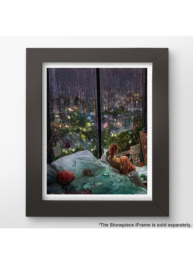 Pintoo Jigsaw Puzzles 500 Piece for Adults - endmion1 - Rainy Night Beautiful Plastic Puzzle for Home Decor Zero Dust Easy Storage [H2545]