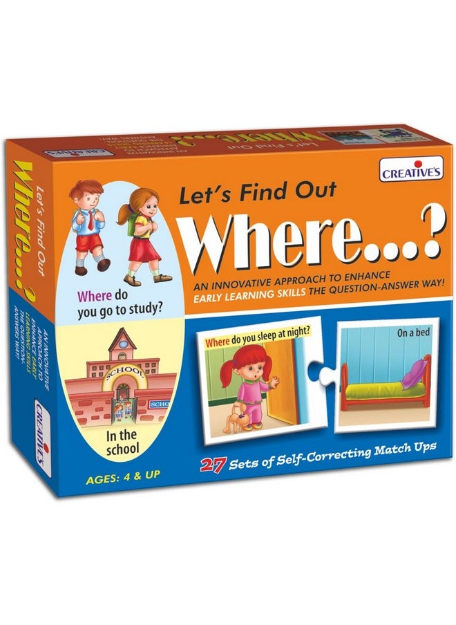 Creative's WH Series | Let's Find Out- Where? | Question - Answer Puzzles Game |Learning Games for Kids | Picture Puzzle Game | Preschool Learning Games | Fun Educational Games for Ages 4 & Up