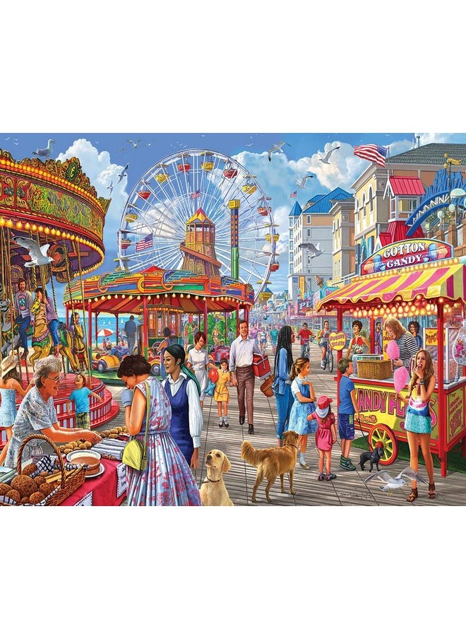 White Mountain - Boardwalk, 1000 Piece Jigsaw Puzzle, Carnival Puzzle