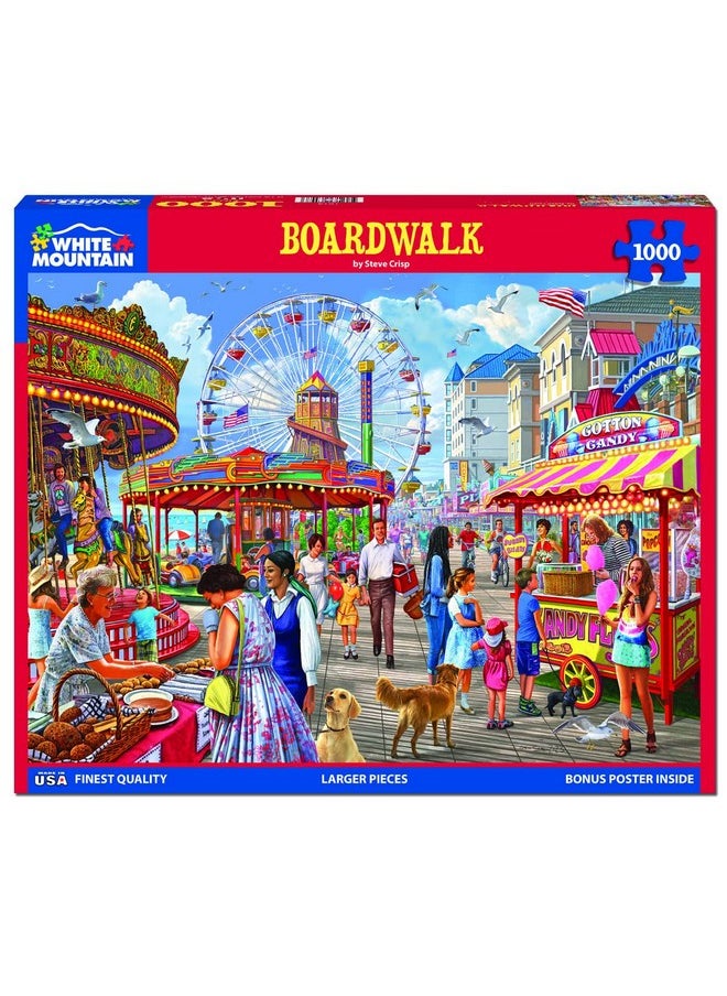 White Mountain - Boardwalk, 1000 Piece Jigsaw Puzzle, Carnival Puzzle