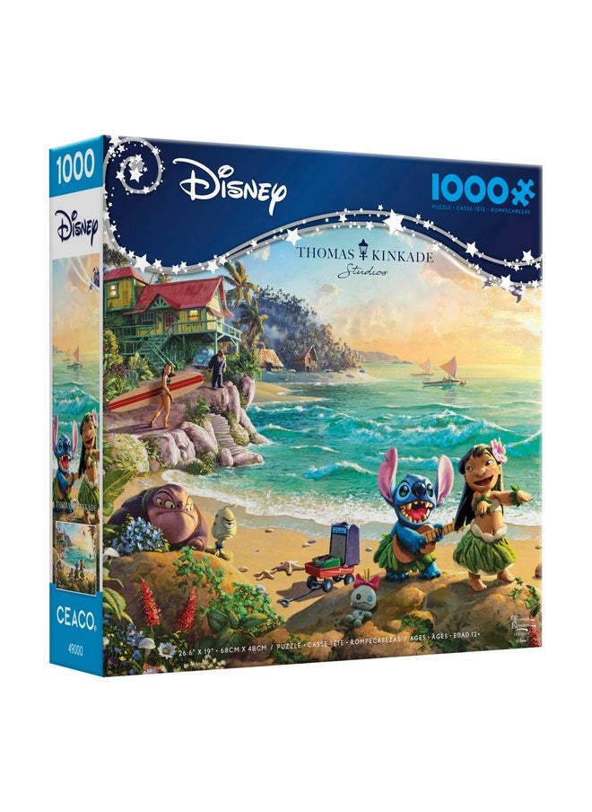 Ceaco - Thomas Kinkade - Disney - Lilo and Stitch - 1000 Piece Jigsaw Puzzle