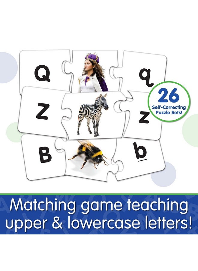 Learning Journey International Match It! - Upper & Lower Case Letters - Self-Correcting Alphabet Matching Puzzle, Multi