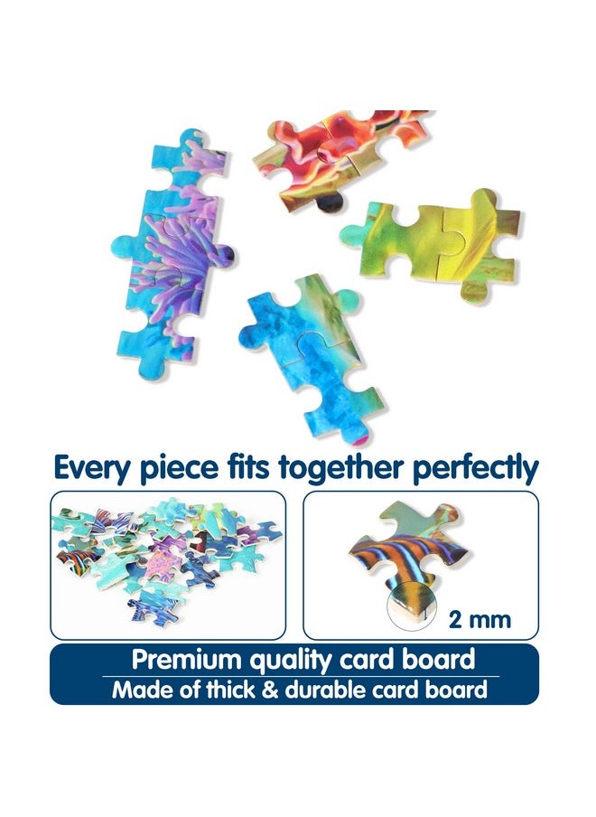 Becko US Puzzles for Adults Jigsaw Puzzles 500 Pieces Puzzles for Kids and Adults - Undersea World Underwater Paradise Ocean Scene