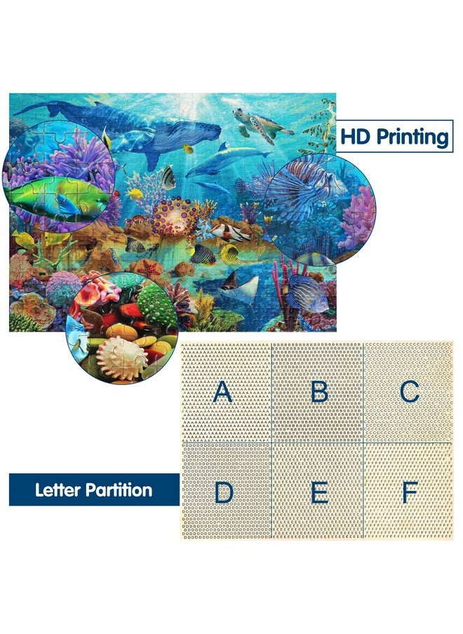 Becko US Puzzles for Adults Jigsaw Puzzles 500 Pieces Puzzles for Kids and Adults - Undersea World Underwater Paradise Ocean Scene