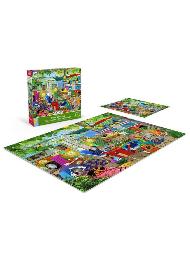 Ceaco - Tracy Flickinger - Gone Camping - 500 Piece Jigsaw Puzzle