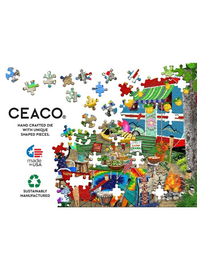 Ceaco - Tracy Flickinger - Gone Camping - 500 Piece Jigsaw Puzzle