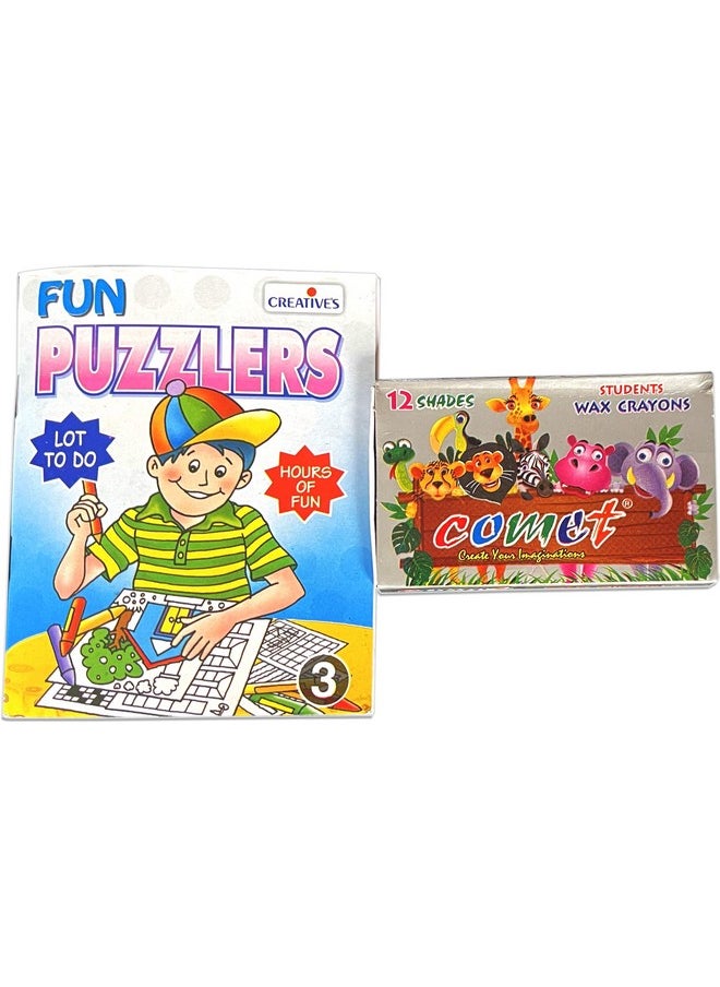 Creative’s Gift Pack | Assorted Pack for Kids | Colouring Books | Animal Puzzles | Jigsaw Puzzles | Educational Puzzles | Brain Booster | Board Games for Girls & Boys | Ages 5 to 8