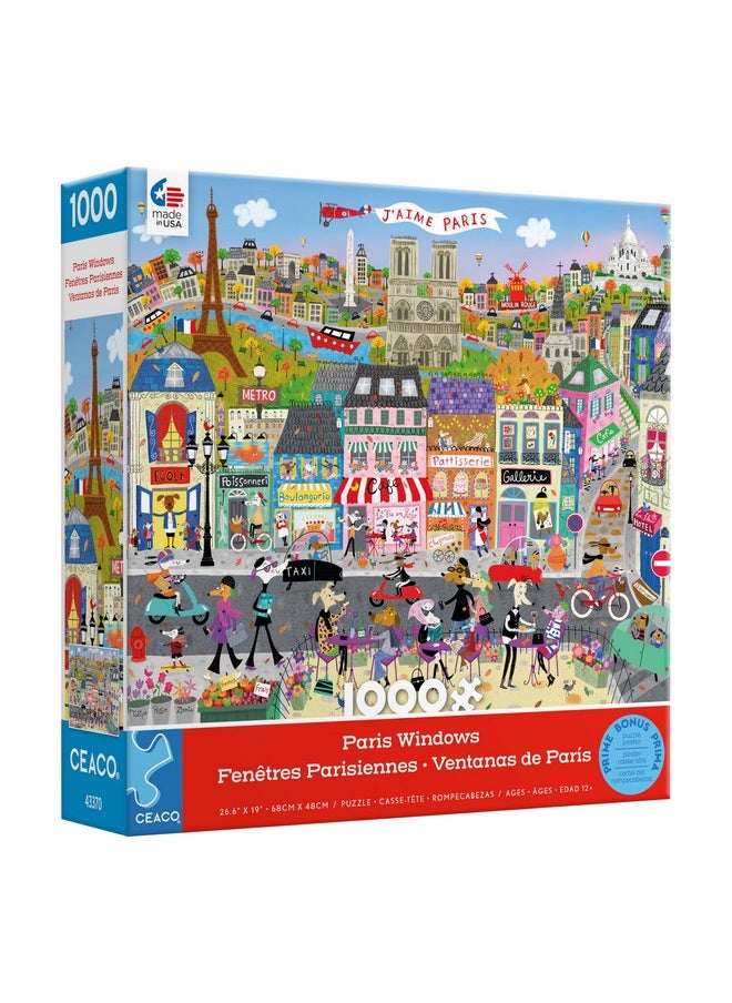 Ceaco - Shop Windows - Paris Windows - 1000 Piece Jigsaw Puzzle