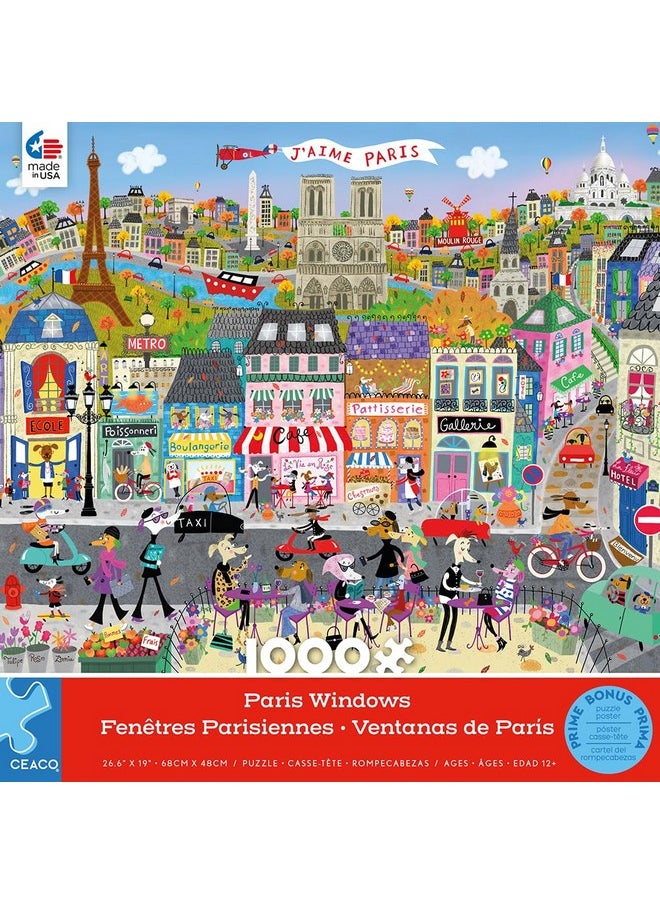 Ceaco - Shop Windows - Paris Windows - 1000 Piece Jigsaw Puzzle