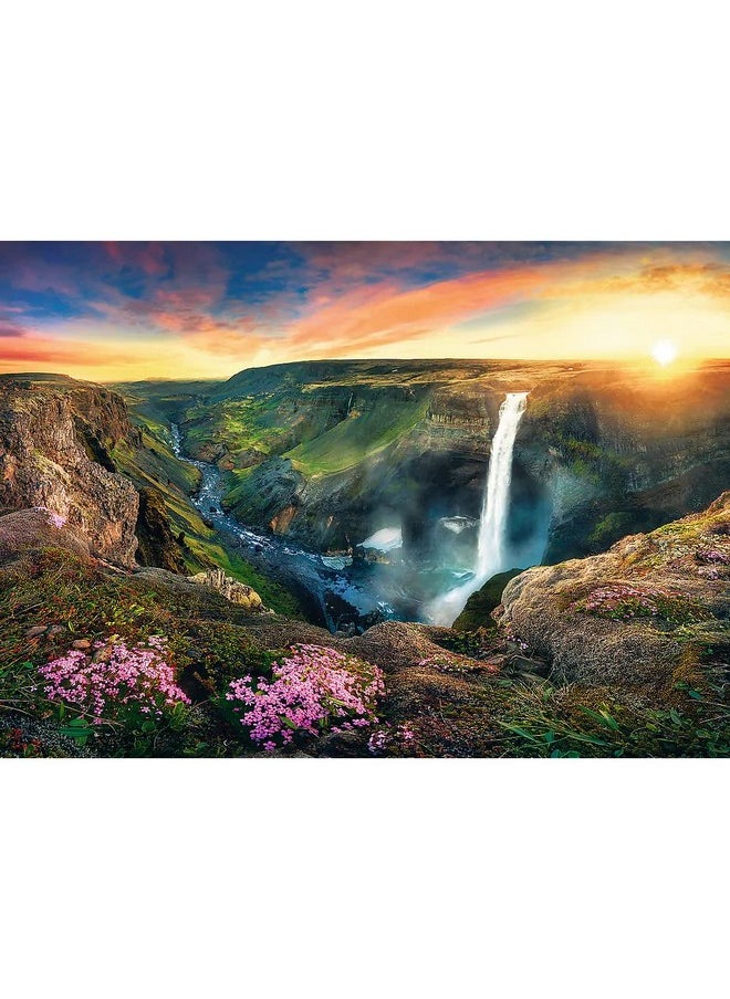Trefl Háifoss Waterfall, Iceland 2000 Piece Jigsaw Puzzle Red 38