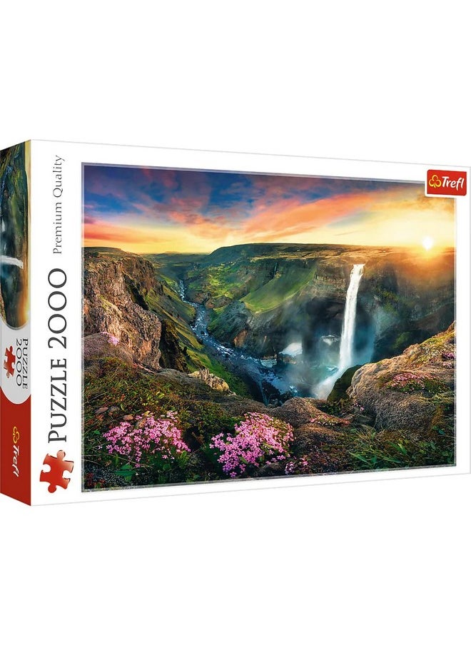 Trefl Háifoss Waterfall, Iceland 2000 Piece Jigsaw Puzzle Red 38