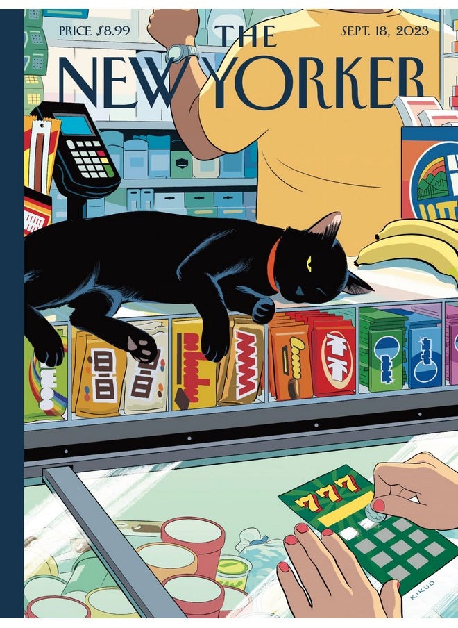 New York Puzzle Company - New Yorker Bodega Cat - 1000 Piece Jigsaw Puzzle for Family Game Nights by R. Kikuo Johnson
