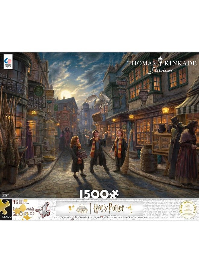 Ceaco - Thomas Kinkade - Harry Potter - Diagon Alley - 1500 Piece Jigsaw Puzzle