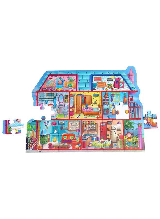 Creative’s in The House 2 in 1 | Language Development Puzzles | Learning Different Room Puzzles | Memory Matching Games| Puzzles for Boys & Girls | Ages 4 & Up