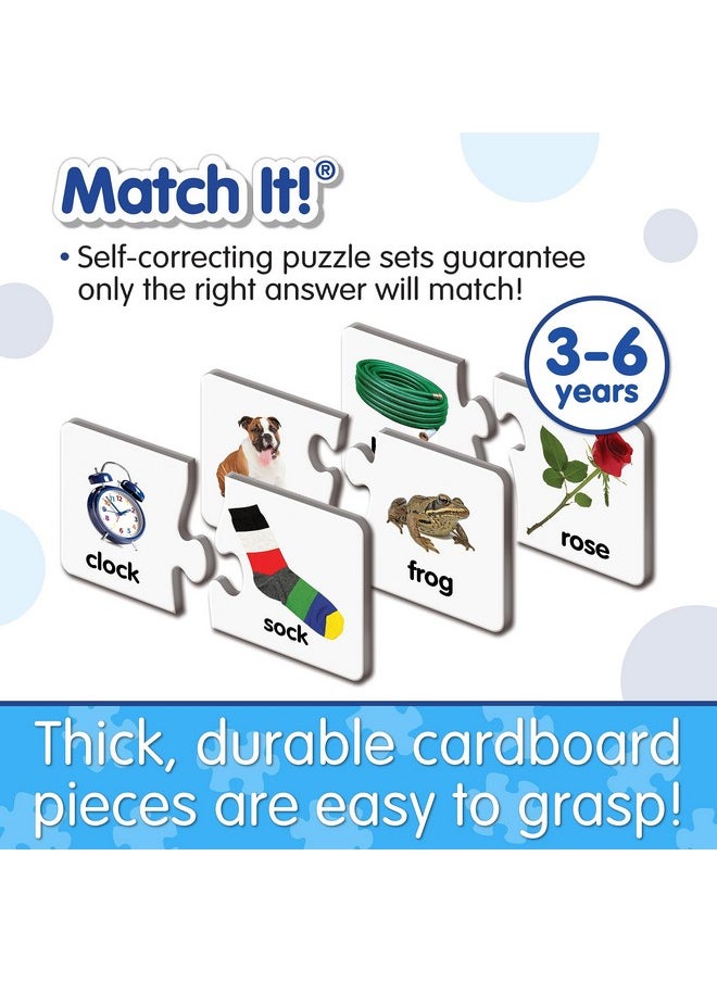 Learning Journey International Match It! - Rhyme - 30 Self-Correcting Rhyming Words with Matching Images for Emerging Readers, Multicolor