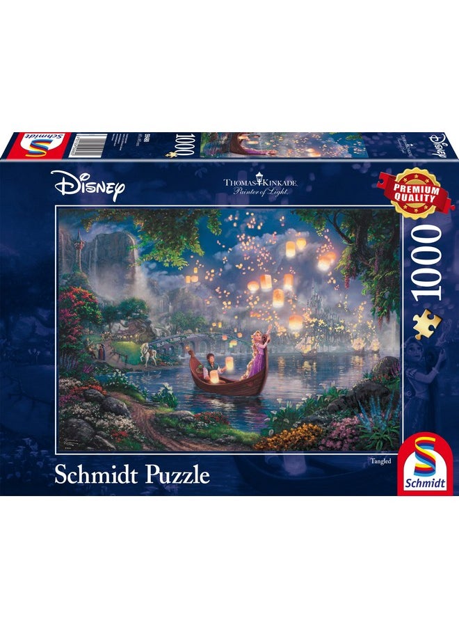 Schmidt Spiele 59480 Disney Rapunzel Thomas Kinkade Repelsteeltje Jigsaw Puzzle, Multi-Colour, 1000 stukjes