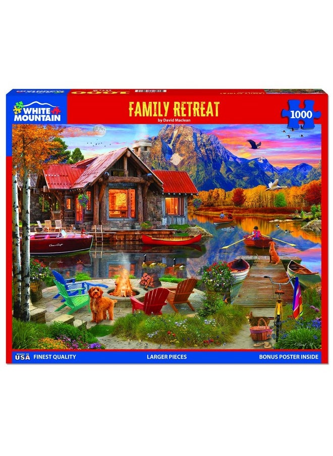 White Mountain Puzzles - Family Retreat - 1000 Piece Jigsaw Puzzle