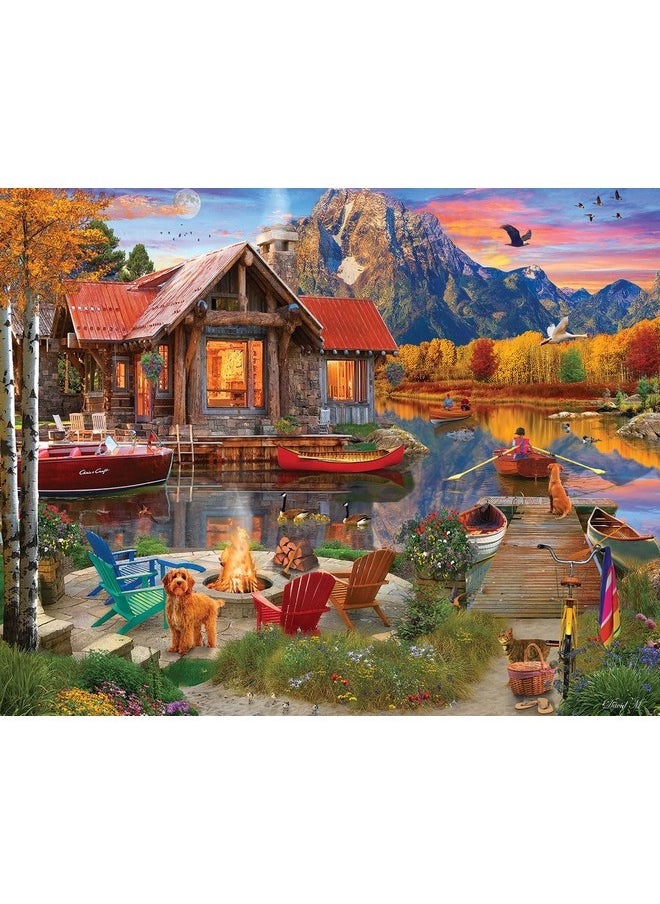 White Mountain Puzzles - Family Retreat - 1000 Piece Jigsaw Puzzle