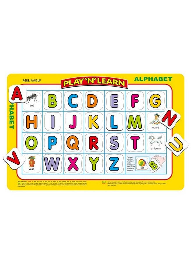 Creative's Play N Learn - Numbers and Alphabet Jigsaw Puzzle | Educational Alphabet and Numbers Puzzle Game | Early Learning Game Toy for Kids | Play N Learn Series Puzzle 2 & Up Kids