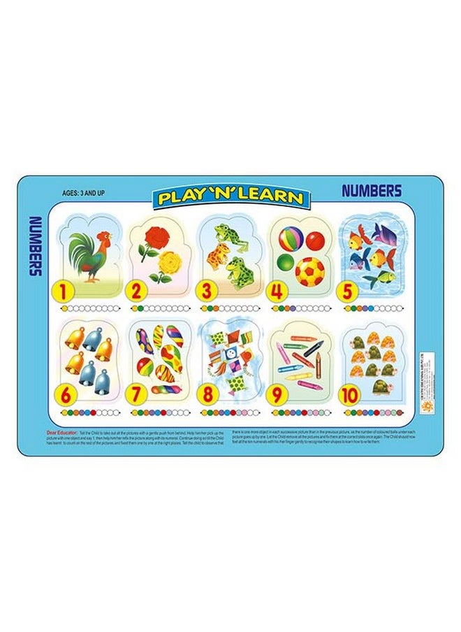 Creative's Play N Learn - Numbers and Alphabet Jigsaw Puzzle | Educational Alphabet and Numbers Puzzle Game | Early Learning Game Toy for Kids | Play N Learn Series Puzzle 2 & Up Kids