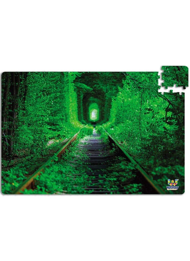Webby Kids The Tunnel of Love Wooden Jigsaw Puzzle, 252 Pieces