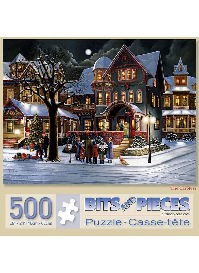 Bits and Pieces - Value Set of Two (2) 500 Piece Jigsaw Puzzles for Adults - The Joys of Christmas - 500 pc Winter Holiday Jigsaws by Artist H. Hargrove