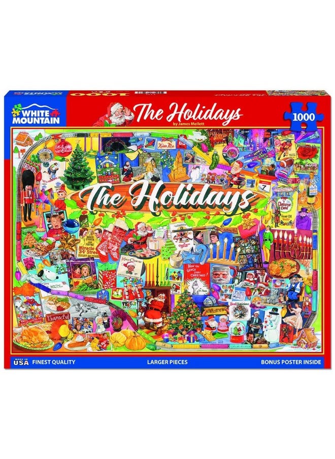White Mountain Puzzles The Holidays - 1000 Piece Jigsaw Puzzle