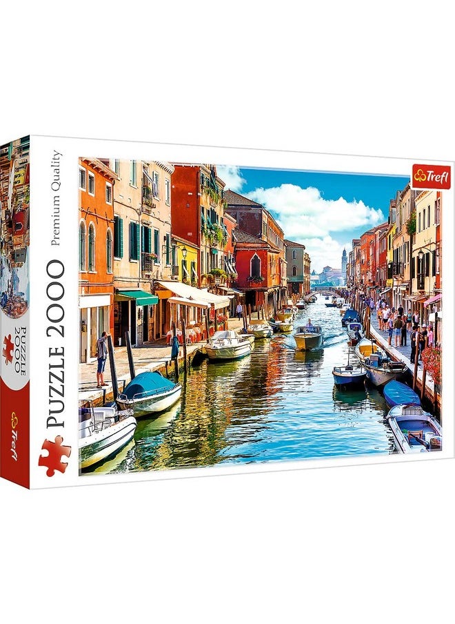 Trefl Murano Island, Venice 2000 Piece Jigsaw Puzzle Red 38