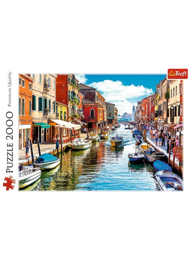 Trefl Murano Island, Venice 2000 Piece Jigsaw Puzzle Red 38