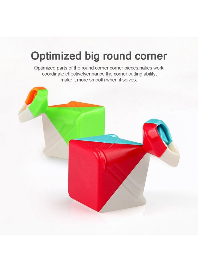 D-FantiX QY Toys Warrior 3x3 Speed Cube Stickerless 3x3x3 Magic Cube Puzzles
