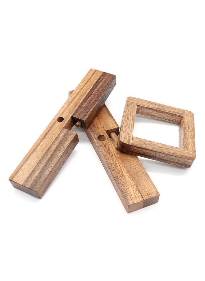 The Wooden Brain Teasers for Adults Logic Games Gift Puzzle and Mind Teasers for Kids of The Cross Out Tricky Games Wood IQ Puzzles Challenging to Open Trick Lock