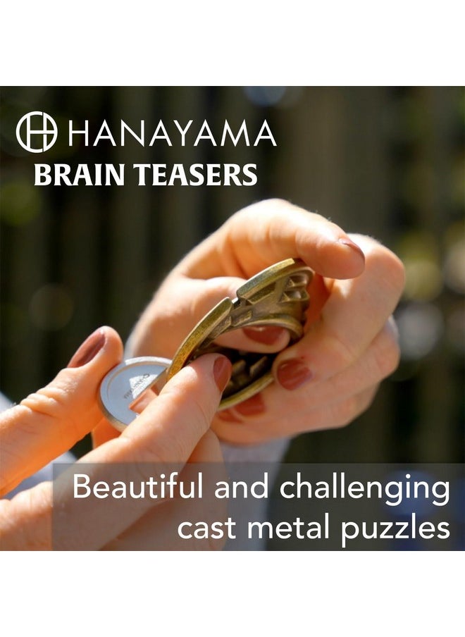 BePuzzled | Square Hanayama Metal Brainteaser Puzzle Mensa Rated Level 6, for Ages 12 and Up