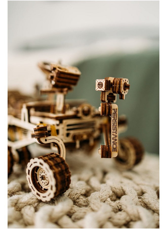 Wood Trick Mars Rover Mechanical 3D Wooden Puzzles for Adults and Kids to Build - Rides up to 13 ft - 7.9x4.7 in - Model Kits for Adults - DIY Wooden Models for Adults to Build