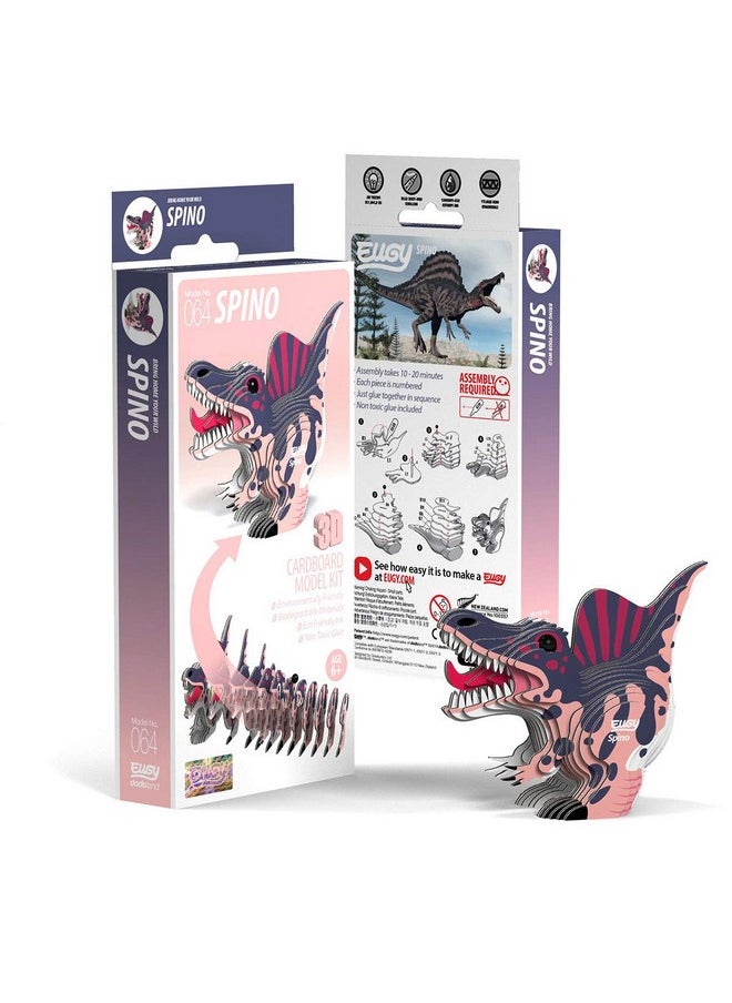Eugy Spinosaurus Dinosaur 3D Puzzle, 24 Piece Eco-Friendly Educational Toy Puzzles for Boys, Girls & Kids Ages 6+